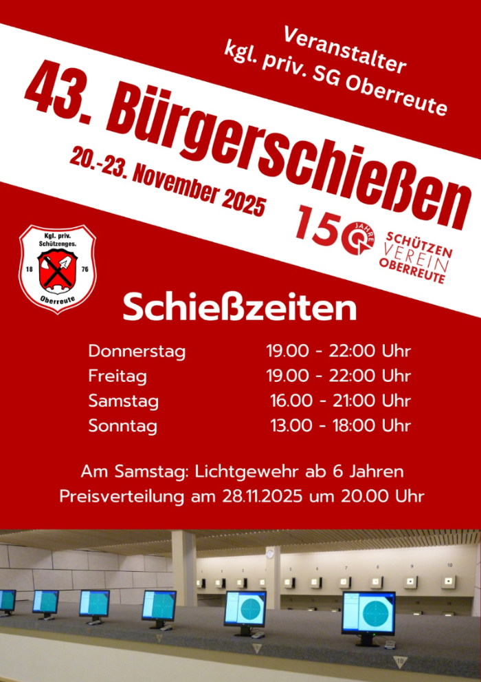 Flyer für Bürgerschießen